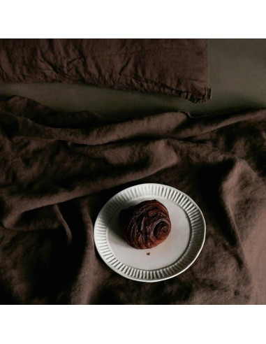 MOCHA LINEN PILLOWCASE MOCHA LINEN PILLOWCASE