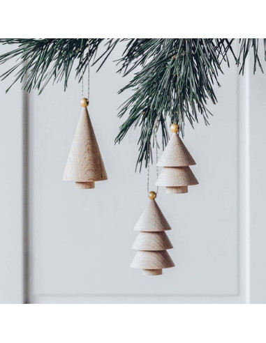 WOODEN ORNAMENT - TREE WOODEN ORNAMENT - TREE