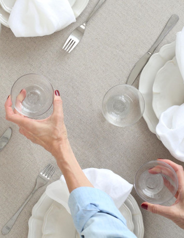 LINEN TABLECLOTH - COMFORT GREY