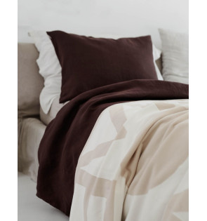 CHOCOLATE LINEN DUVET COVER 2