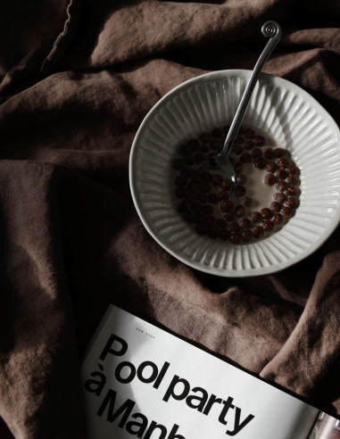 MOCHA LINEN DUVET COVER