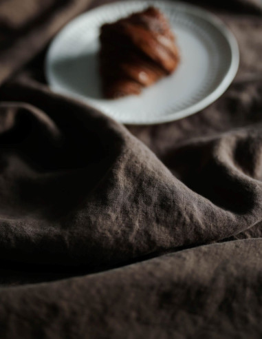 MOCHA LINEN PILLOWCASE