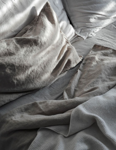 NATURAL LINEN DOUBLE DUVET COVER