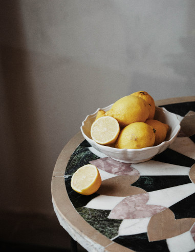 STONEWARE JUDITH PASTA PLATE