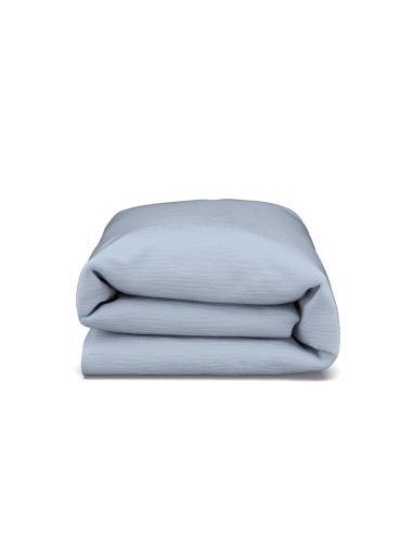 BLUE WHISPER MUSLIN DUVET COVER