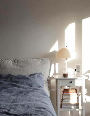BLUE WHISPER MUSLIN PILLOWCASE