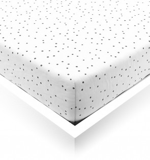 BLACK CONFETTI FITTED SHEET