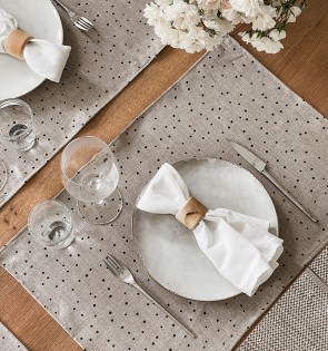 LINEN PLACE MATS - PEPPER 2