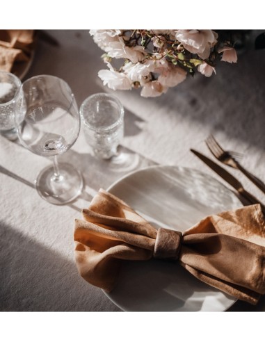 PREMIUM LINEN NAPKINS - DEEP CARAMEL PREMIUM LINEN NAPKINS - DEEP CARAMEL