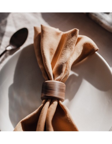 PREMIUM LINEN NAPKINS - DEEP CARAMEL PREMIUM LINEN NAPKINS - DEEP CARAMEL