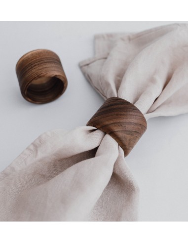 WALNUT WOODEN NAPKIN RINGS
