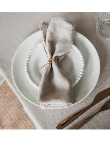 PREMIUM LINEN NAPKINS - WHITE SAND PREMIUM LINEN NAPKINS - WHITE SAND