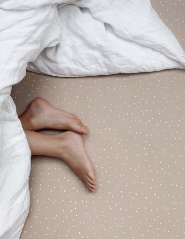 POWDER CONFETTI FITTED SHEET