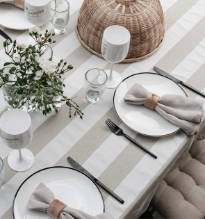 COTTON TABLECLOTH - STRIPES 2