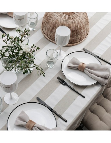 COTTON TABLECLOTH - STRIPES