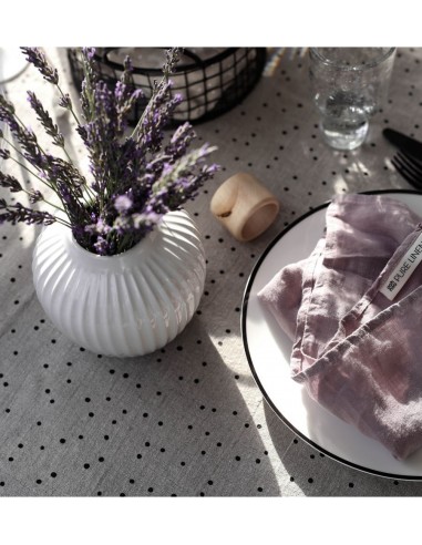 LINEN TABLECLOTH - PEPPER LINEN TABLECLOTH - PEPPER