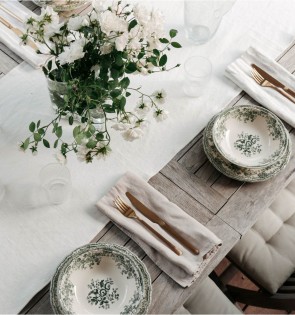 LINEN TABLE RUNNER - IVORY 2
