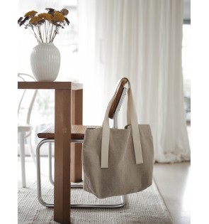 NATURAL LINEN TOTE BAG 2