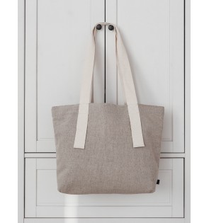 NATURAL LINEN TOTE BAG