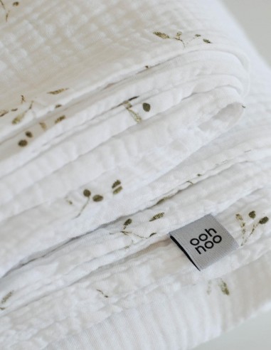 OLIVE TREE MUSLIN DUVET COVER