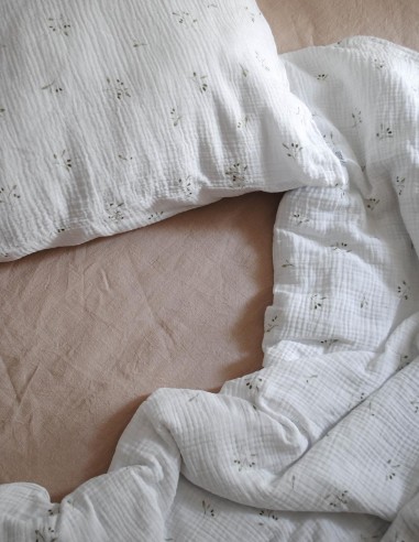 OLIVE TREE MUSLIN DUVET COVER
