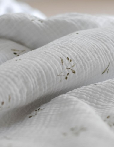 OLIVE TREE MUSLIN DUVET COVER