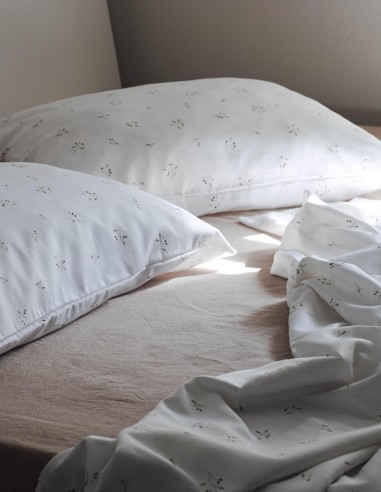 OLIVE TREE COTTON PILLOWCASE