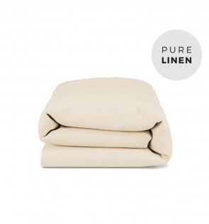VANILLA LINEN DUVET COVER