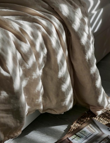 VANILLA LINEN DUVET COVER VANILLA LINEN DUVET COVER