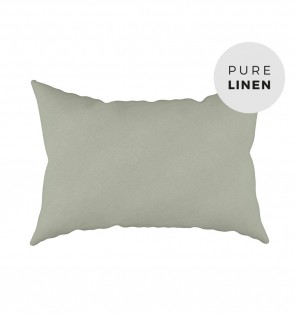 OLIVE GREEN LINEN PILLOWCASE