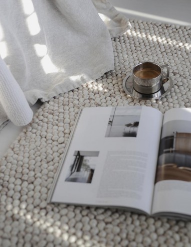 BUBBLES WOOLEN RUG - MELANGE BUBBLES WOOLEN RUG - MELANGE
