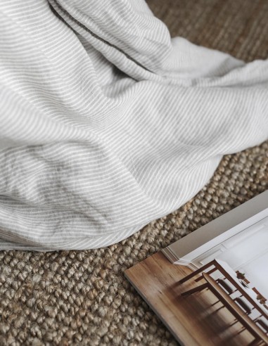 STRIPES LINEN DUVET COVER STRIPES LINEN DUVET COVER