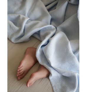 SUMMER BLUES LINEN DUVET COVER 2