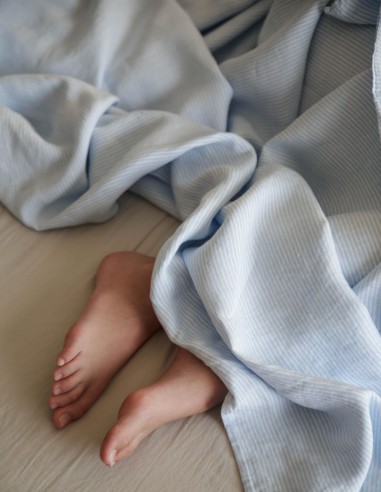 SUMMER BLUES LINEN DUVET COVER SUMMER BLUES LINEN DUVET COVER