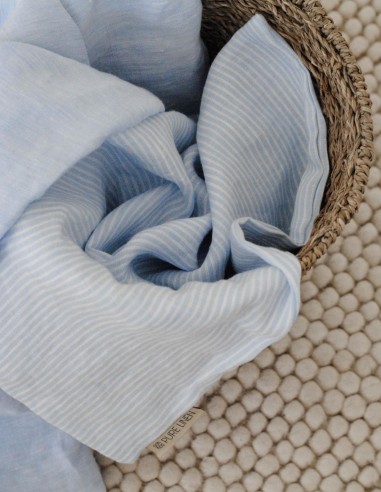 SUMMER BLUES LINEN DUVET COVER SUMMER BLUES LINEN DUVET COVER