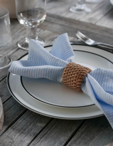 PREMIUM LINEN NAPKINS - SUMMER BLUES PREMIUM LINEN NAPKINS - SUMMER BLUES