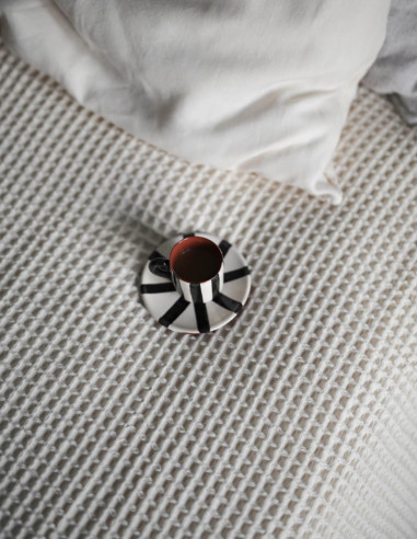 WAFFLE COTTON BEDSPREAD IN CREAM