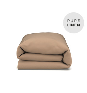 TRUFFLE LINEN DUVET COVER