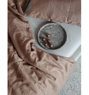 TRUFFLE LINEN DUVET COVER 2