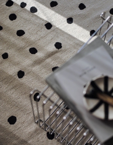 LADYBIRD COTTON RUG - BLACK DOTS LADYBIRD COTTON RUG - BLACK DOTS