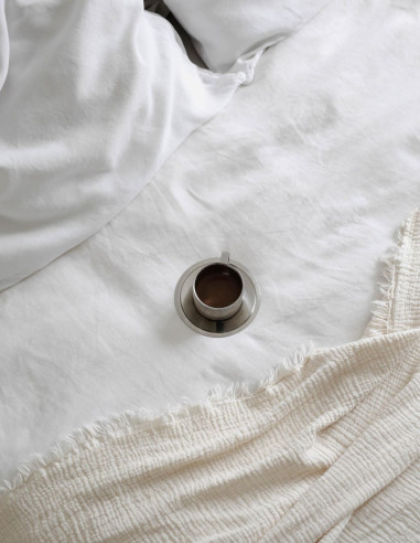 PURE WHITE LINEN DUVET COVER PURE WHITE LINEN DUVET COVER