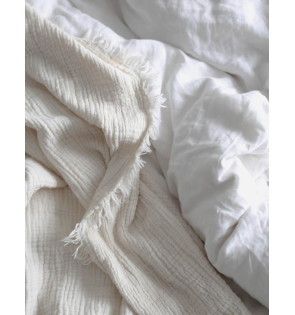 PURE WHITE LINEN DUVET COVER 2