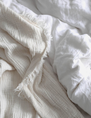 PURE WHITE LINEN DUVET COVER PURE WHITE LINEN DUVET COVER