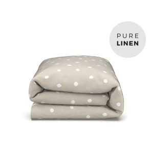 BUTTONS LINEN DUVET COVER