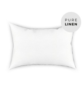 PURE WHITE LINEN PILLOWCASE